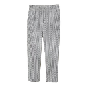 H&M Crepe Trousers Stylish Black and White Patterned Pants